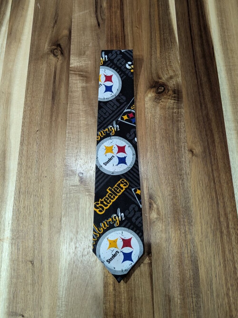 Pittsburgh Steelers Men's Neck Tie. Custom handmade. New
